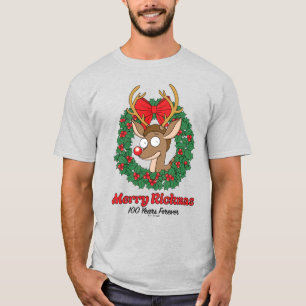 Rick and Morty Reindeer Morty Merry Rickmas T-Shirt