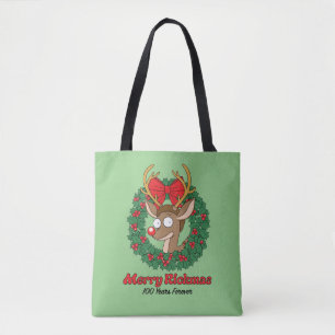 Rick and Morty   Reindeer Morty Merry Rickmas Tote Bag
