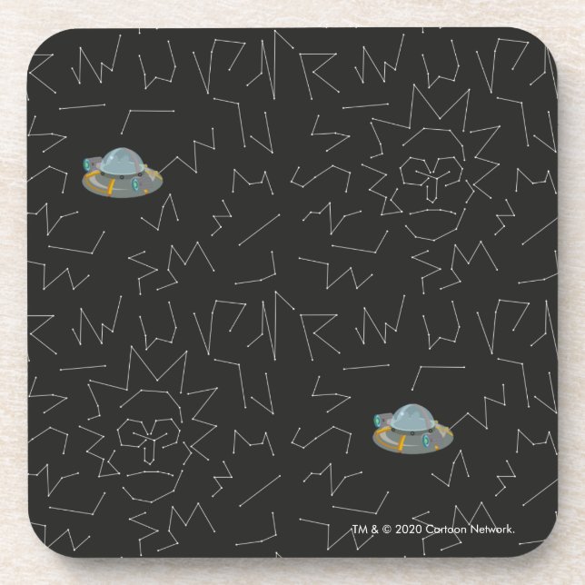 RICK AND MORTY™ | Rick Constellation Pattern Coaster (Front)