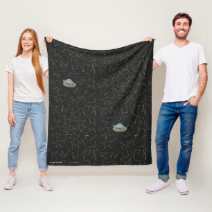 RICK AND MORTY™   Rick Constellation Pattern Fleece Blanket