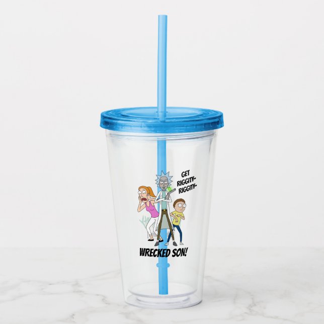 RICK AND MORTY™ | Rick, Morty, and Summer Acrylic Tumbler (Front)