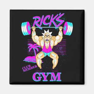 Rick And Morty Ricks Gym Club Member  Magnet