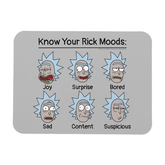 RICK AND MORTY™ | Rick's Moods Magnet (Horizontal)