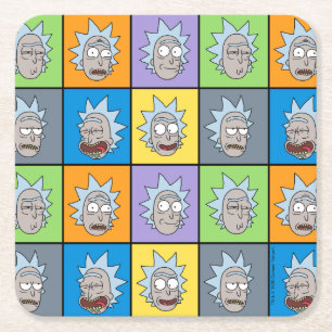 RICK AND MORTY™   Rick's Moods Square Paper Coaster