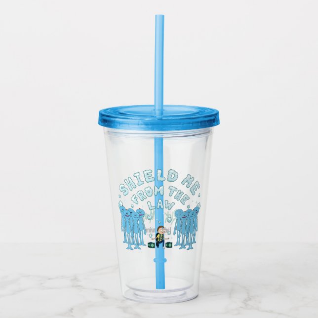 RICK AND MORTY™ | Shield Me From The Law Acrylic Tumbler (Front)