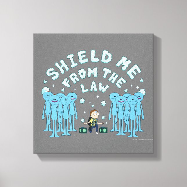 RICK AND MORTY™ | Shield Me From The Law Canvas Print (Front)