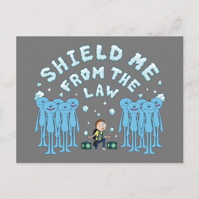 RICK AND MORTY™ | Shield Me From The Law Invitation Postcard (Front)