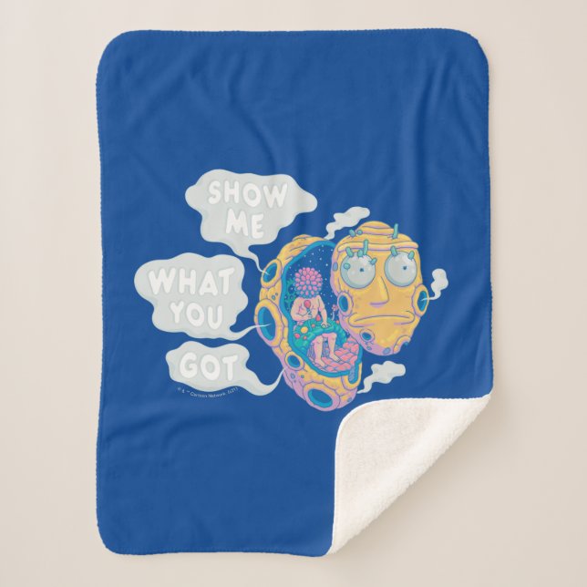 RICK AND MORTY™ | SHOW ME WHAT YOU GOT SHERPA BLANKET (Front)