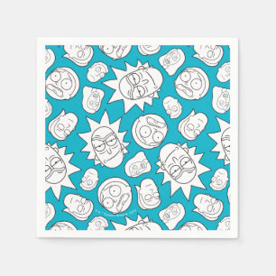 RICK AND MORTY™ Smith Family Head Pattern Napkin
