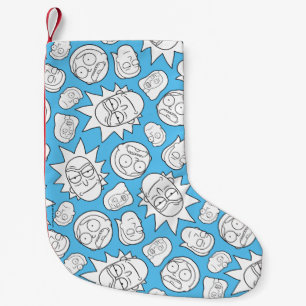 RICK AND MORTY™   Smith Family Head Pattern Small Christmas Stocking