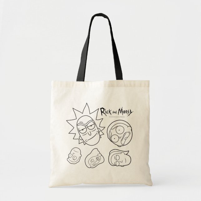 RICK AND MORTY™ | Smith Family Head Pattern Tote Bag (Front)