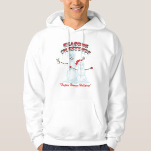 Rick and Morty Snowmen Season's Greetings Hoodie