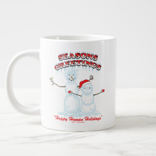 Rick and Morty   Snowmen Season's Greetings Large Coffee Mug