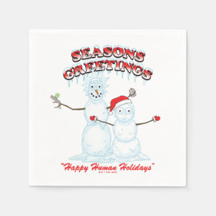 Rick and Morty   Snowmen Season's Greetings Napkin