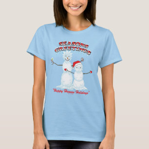 Rick and Morty   Snowmen Season's Greetings T-Shirt
