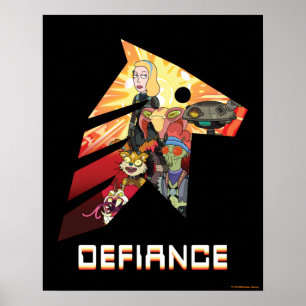 RICK AND MORTY™   Space Beth Defiance Crew Poster