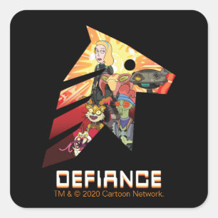 RICK AND MORTY™ Space Beth Defiance Crew Square Sticker