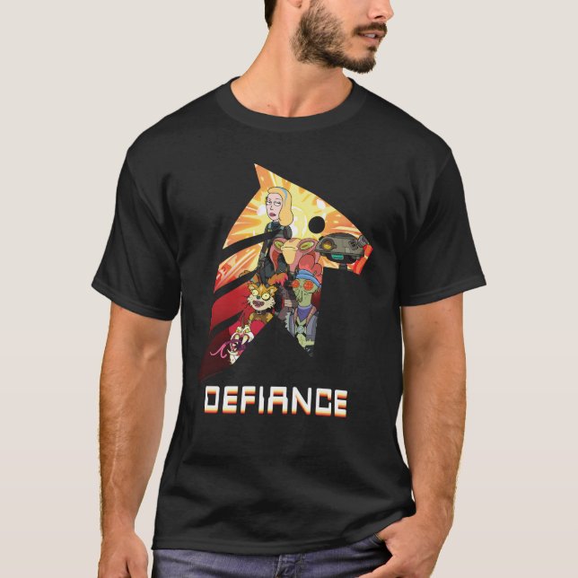 RICK AND MORTY™ | Space Beth Defiance Crew T-Shirt (Front)