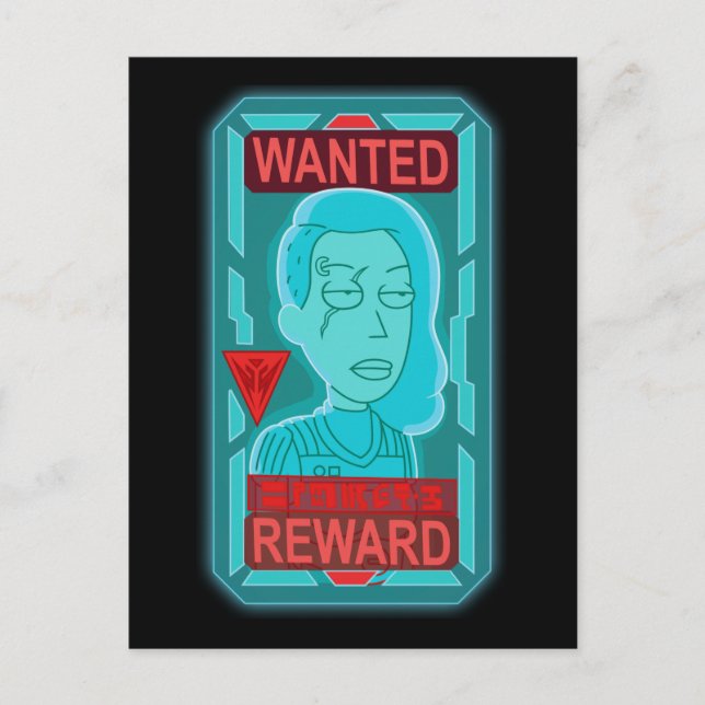 RICK AND MORTY™ | Space Beth Wanted Poster Invitation Postcard (Front)