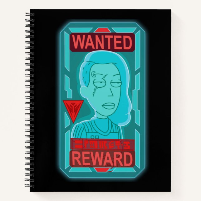 RICK AND MORTY™ | Space Beth Wanted Poster Notebook (Front)