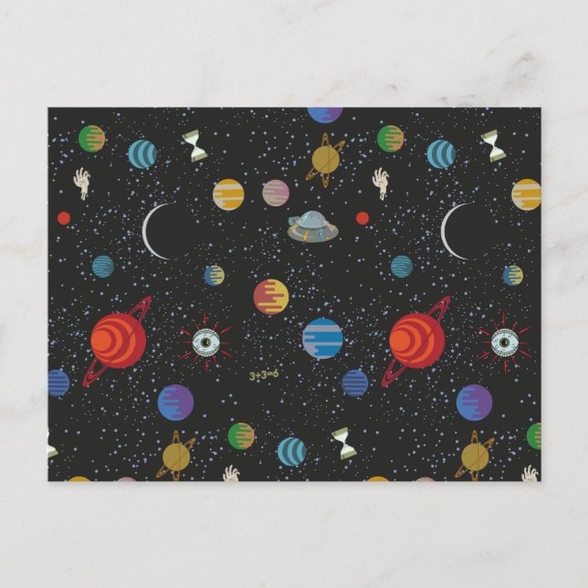 RICK AND MORTY™ | Space Pattern Invitation Postcard (Front)