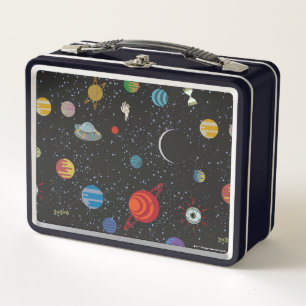 RICK AND MORTY™   Space Pattern Metal Lunch Box