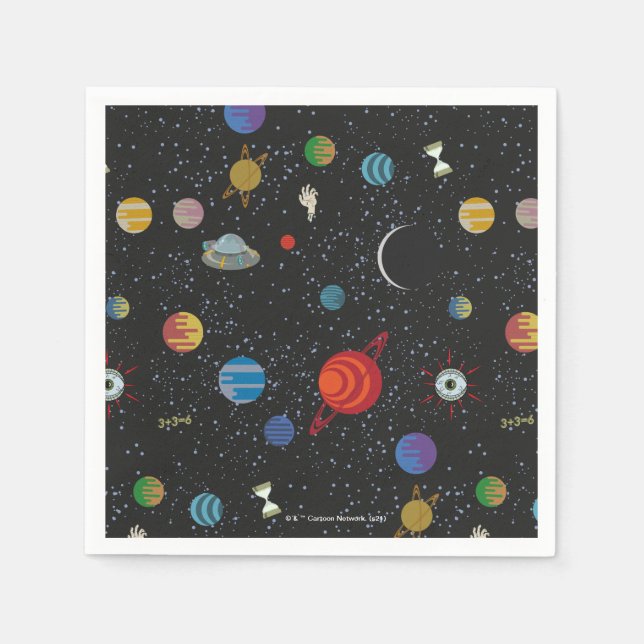 RICK AND MORTY™ | Space Pattern Napkin (Front)