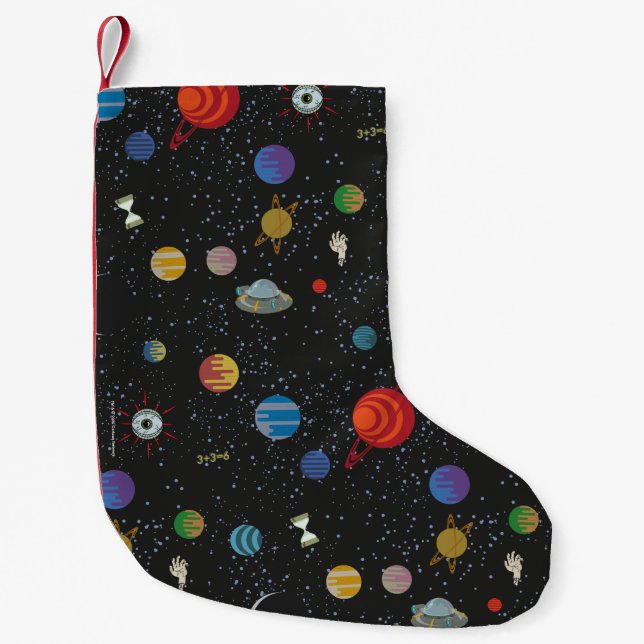 RICK AND MORTY™ | Space Pattern Small Christmas Stocking (Front)