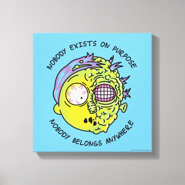 RICK AND MORTY™ | Stylised Morty Fly Quote Canvas Print (Front)