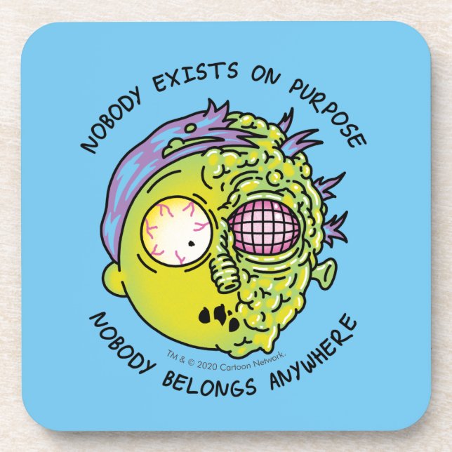 RICK AND MORTY™ | Stylised Morty Fly Quote Coaster (Front)