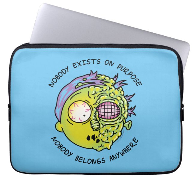 RICK AND MORTY™ | Stylised Morty Fly Quote Laptop Sleeve (Front)