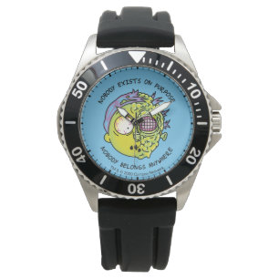 RICK AND MORTY™   Stylised Morty Fly Quote Watch