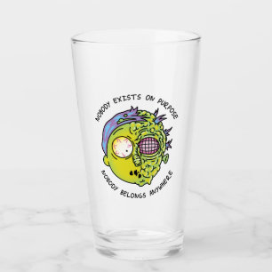 RICK AND MORTY™   Stylized Morty Fly Quote Glass