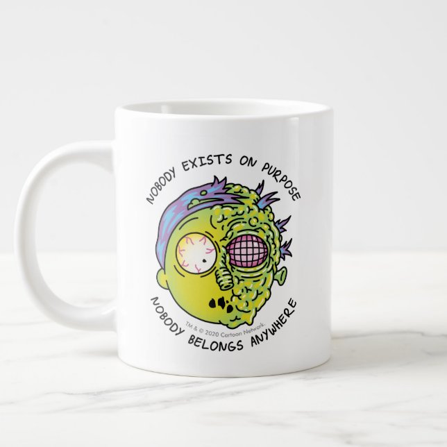 RICK AND MORTY™ | Stylized Morty Fly Quote Large Coffee Mug (Left)