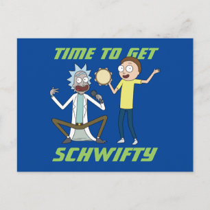 RICK AND MORTY™   Time To Get Schwifty Invitation Postcard