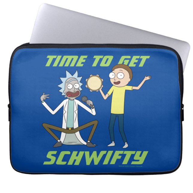 RICK AND MORTY™ | Time To Get Schwifty Laptop Sleeve (Front)