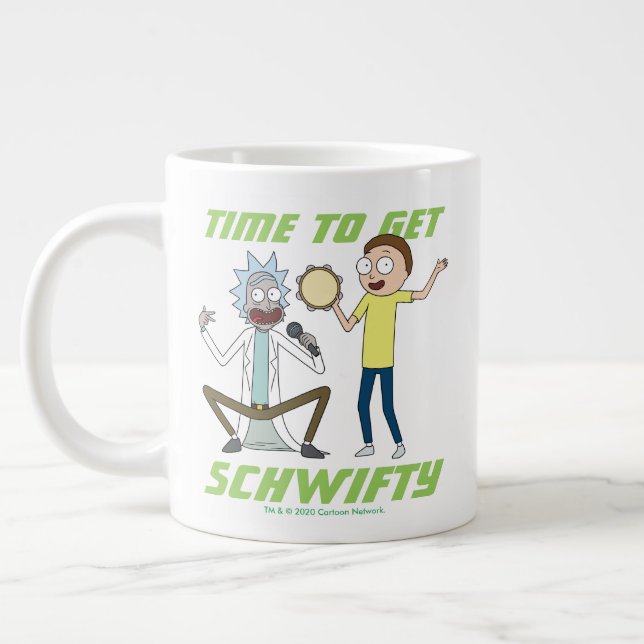 RICK AND MORTY™ | Time To Get Schwifty Large Coffee Mug (Left)