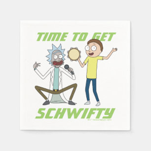 RICK AND MORTY™ Time To Get Schwifty Napkin