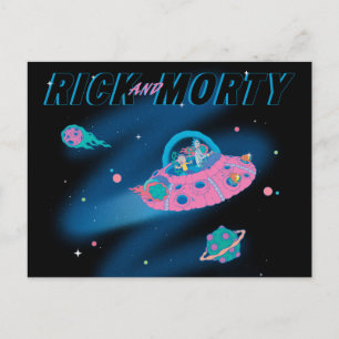 RICK AND MORTY™   Travelling Through Space Invitation Postcard