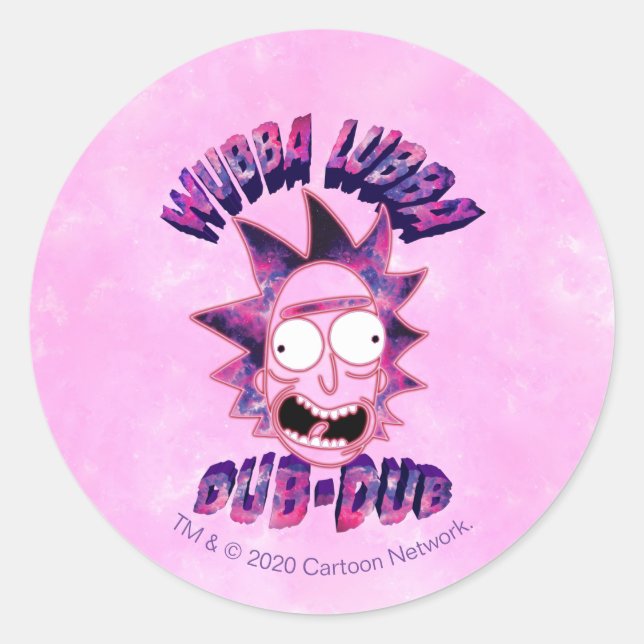 RICK AND MORTY™ | Wubba Lubba Dub-Dub Classic Round Sticker (Front)