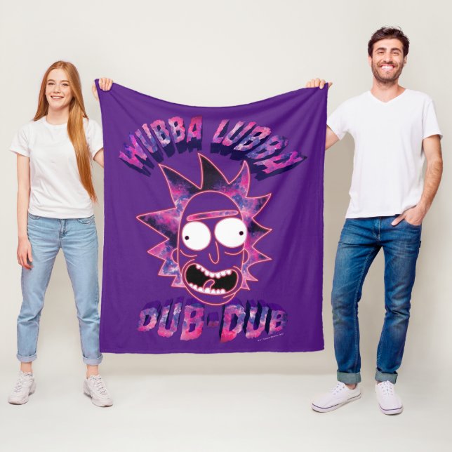 RICK AND MORTY™ | Wubba Lubba Dub-Dub Fleece Blanket (In Situ)