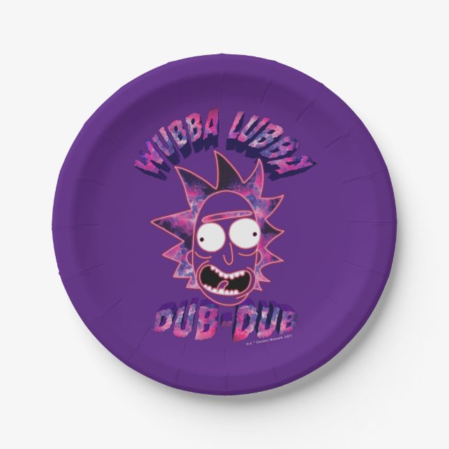 RICK AND MORTY™ | Wubba Lubba Dub-Dub Paper Plate (Front)