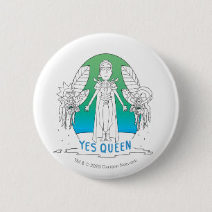 RICK AND MORTY™   Yes Queen 6 Cm Round Badge
