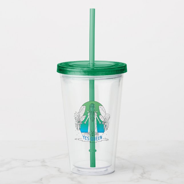 RICK AND MORTY™ | Yes Queen Acrylic Tumbler (Front)