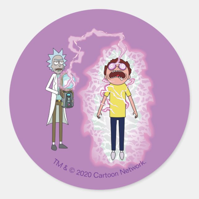 RICK AND MORTY™ | You Live With The Consequences Classic Round Sticker (Front)