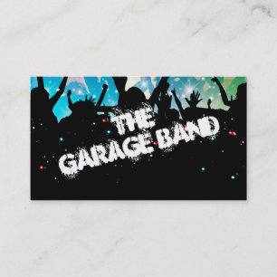 Rick And Roll Garage Band Business Card