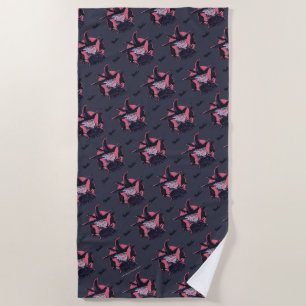Rick and Two Crows Beach Towel