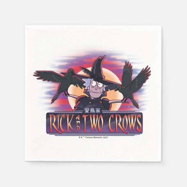 Rick and Two Crows Napkin (Front)