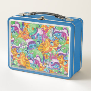 Rick Apocalypse Party Alien Pattern Metal Lunch Box