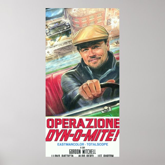Rick Dalton Operazione DynOMite poster sticker (Front)